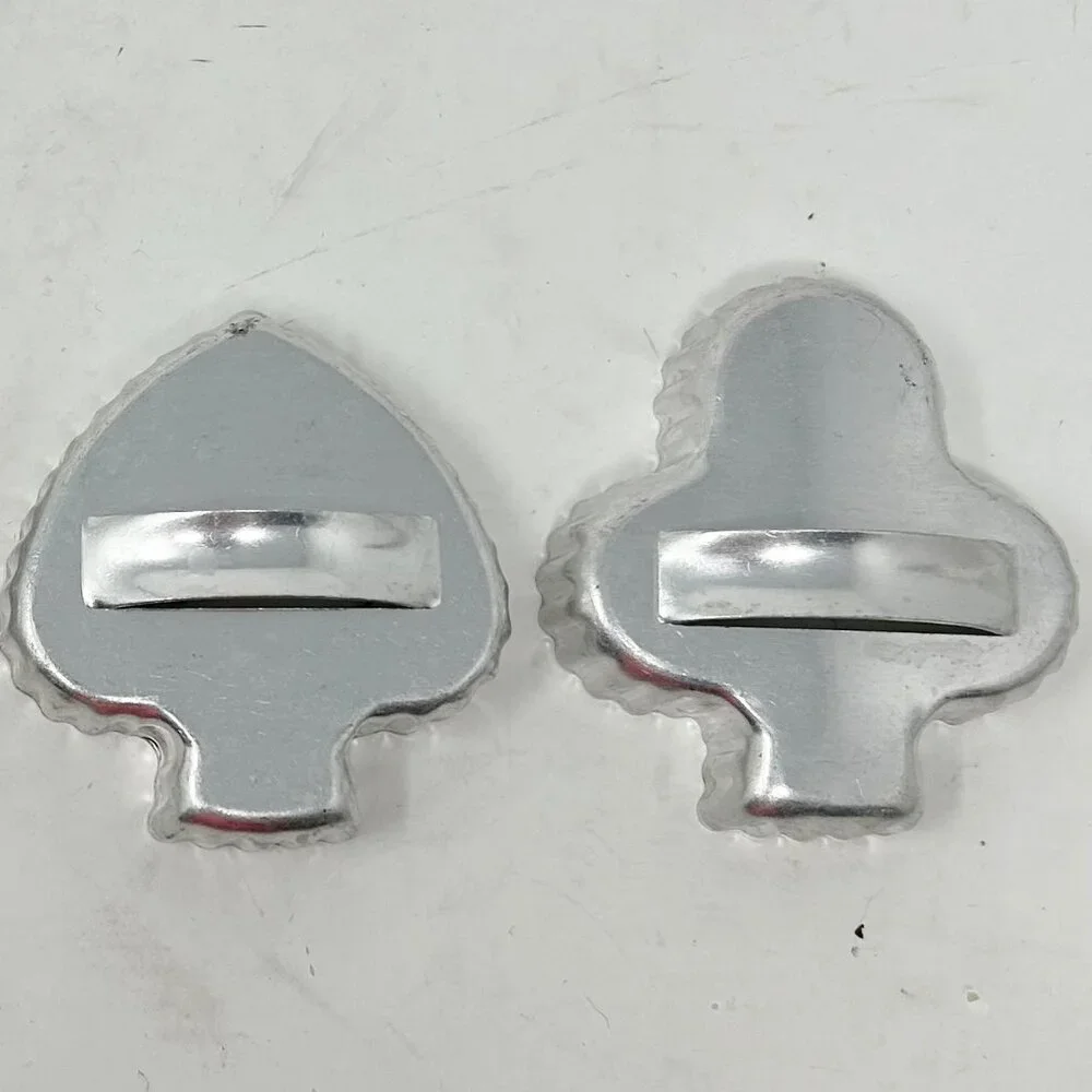 Vintage 60’s Cookie Cutters Club Heart Diamond Spade Cards Aluminum Handles